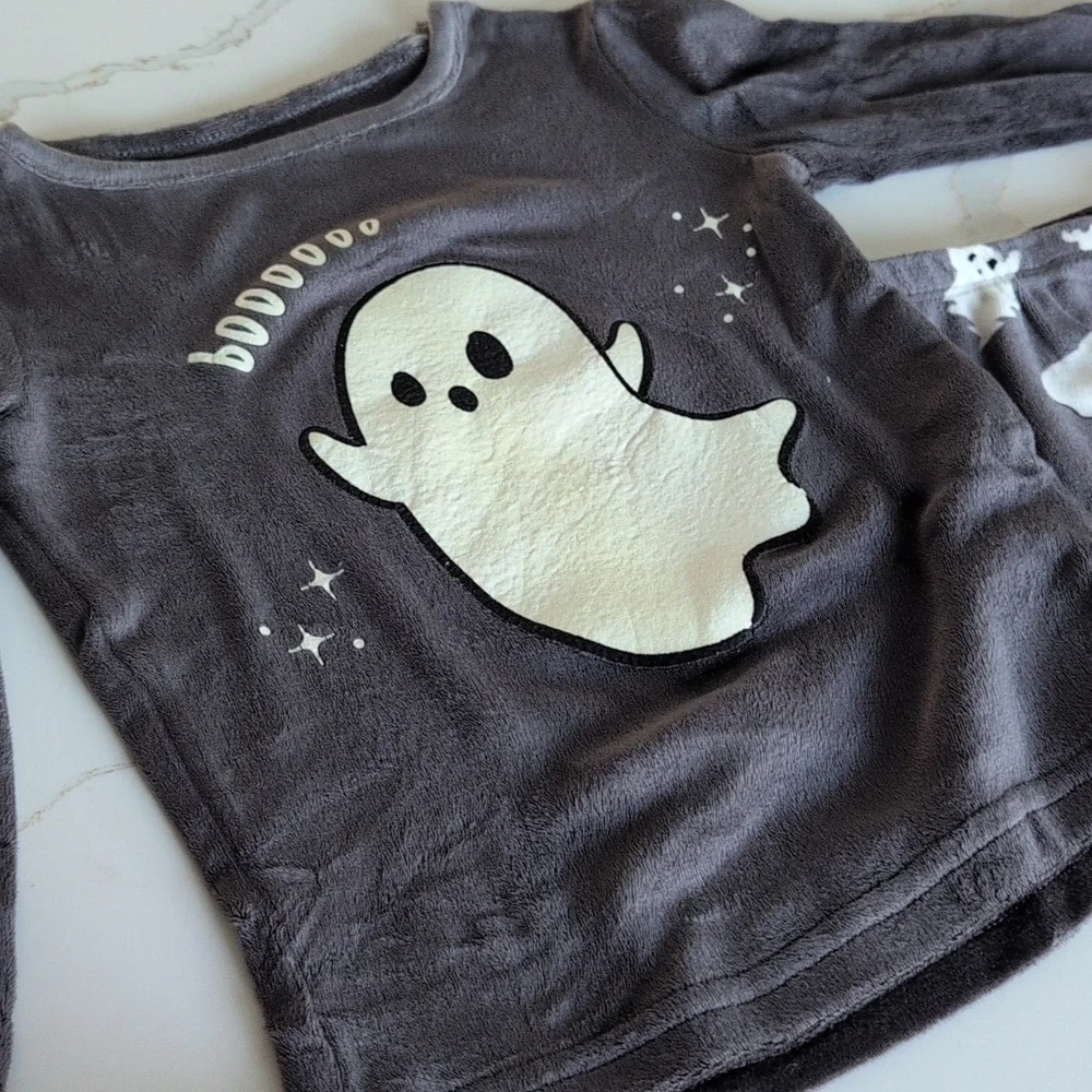 Ghost Print Pajama Set 4T